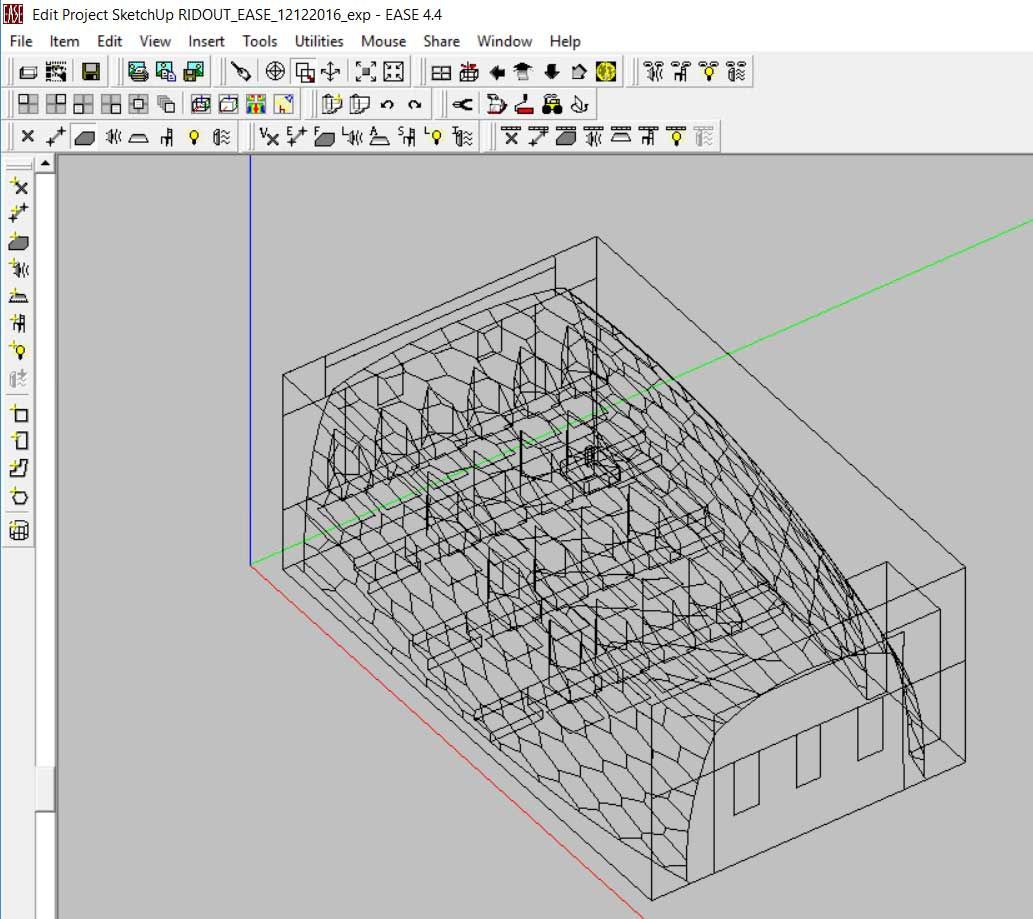 EASE Ridout room model.