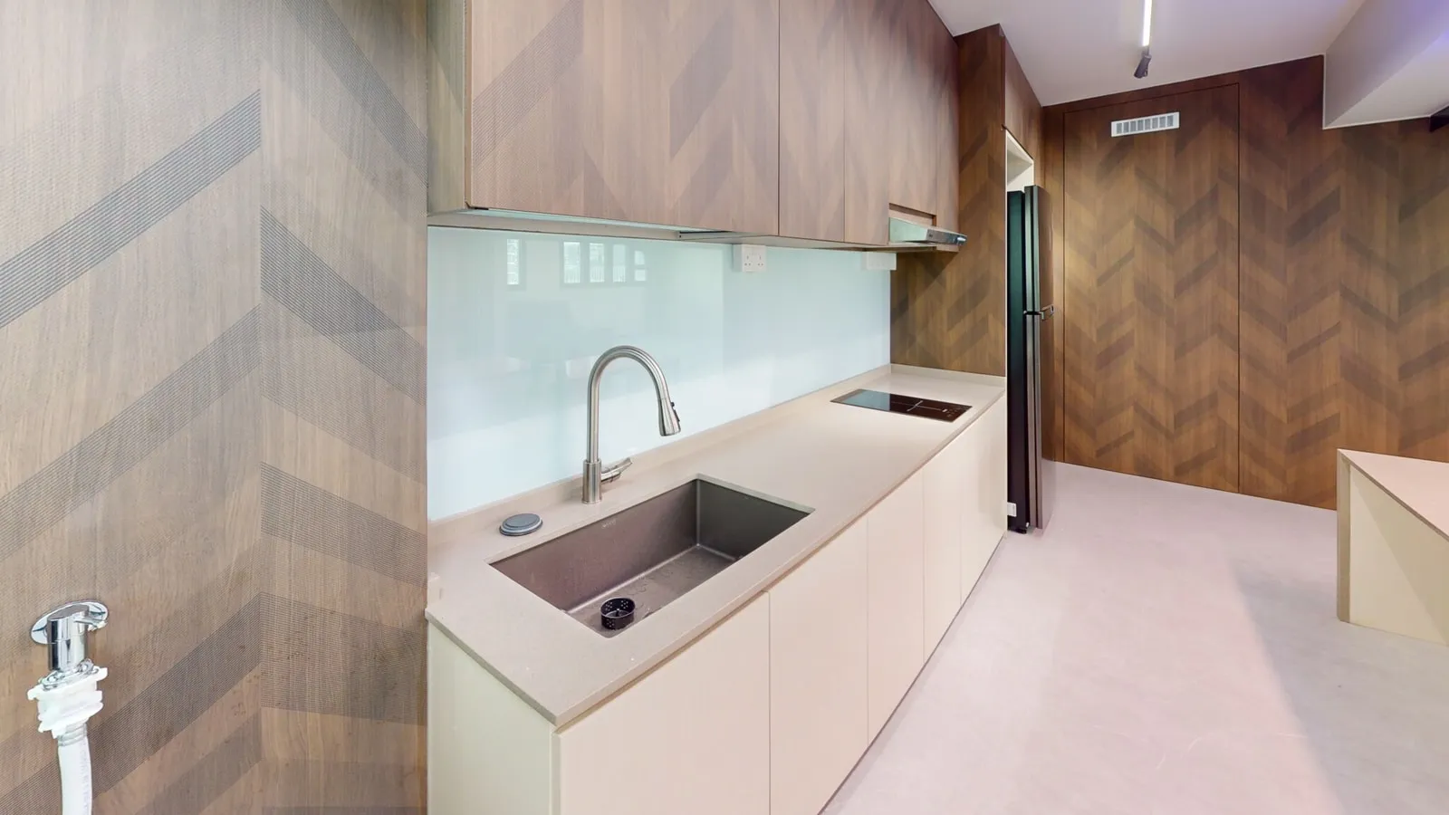 Kitchen at the West Coast Crescent project.