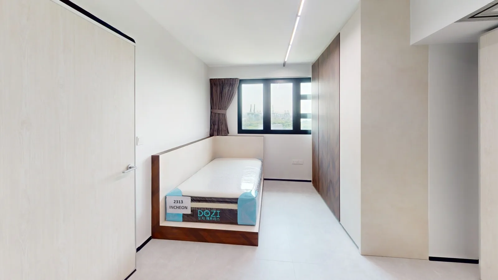 Bedroom at the West Coast Crescent project.