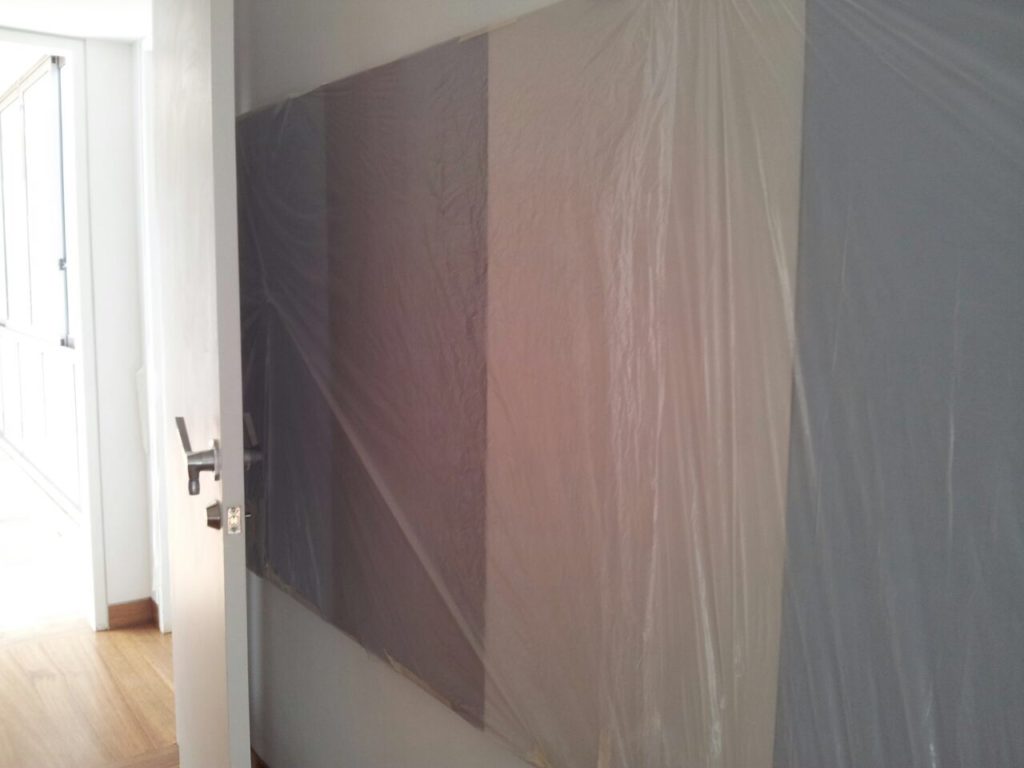 Acoustic panels installed (protected); Acoustic door in background